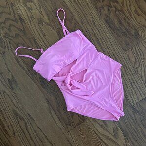 Aerie One Piece Cut Out Tie Front